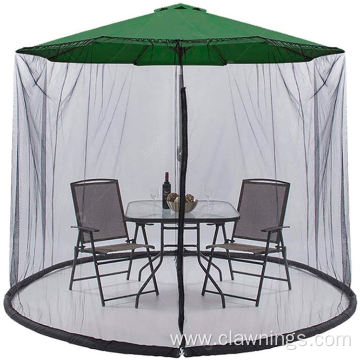 Patio Adjustable Umbrella Hanging Tent Polyester Mesh